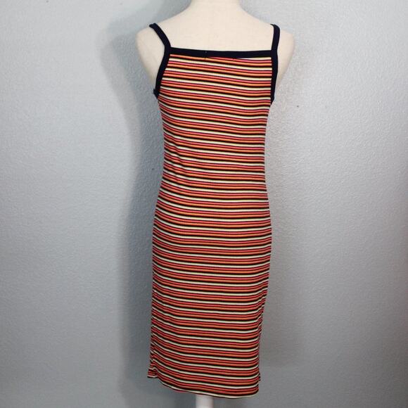 Eye Candy Striped Spaghetti Strap Spandex Blend Dress Size M - Picture 6 of 7